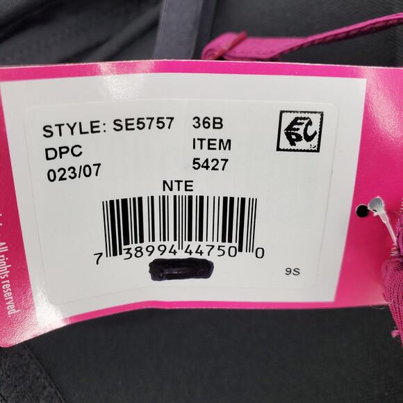 Maidenform Self Expressions 36B TShirt Push Up Bra 2 Pack Red/Pink and Black New - Picture 8 of 8